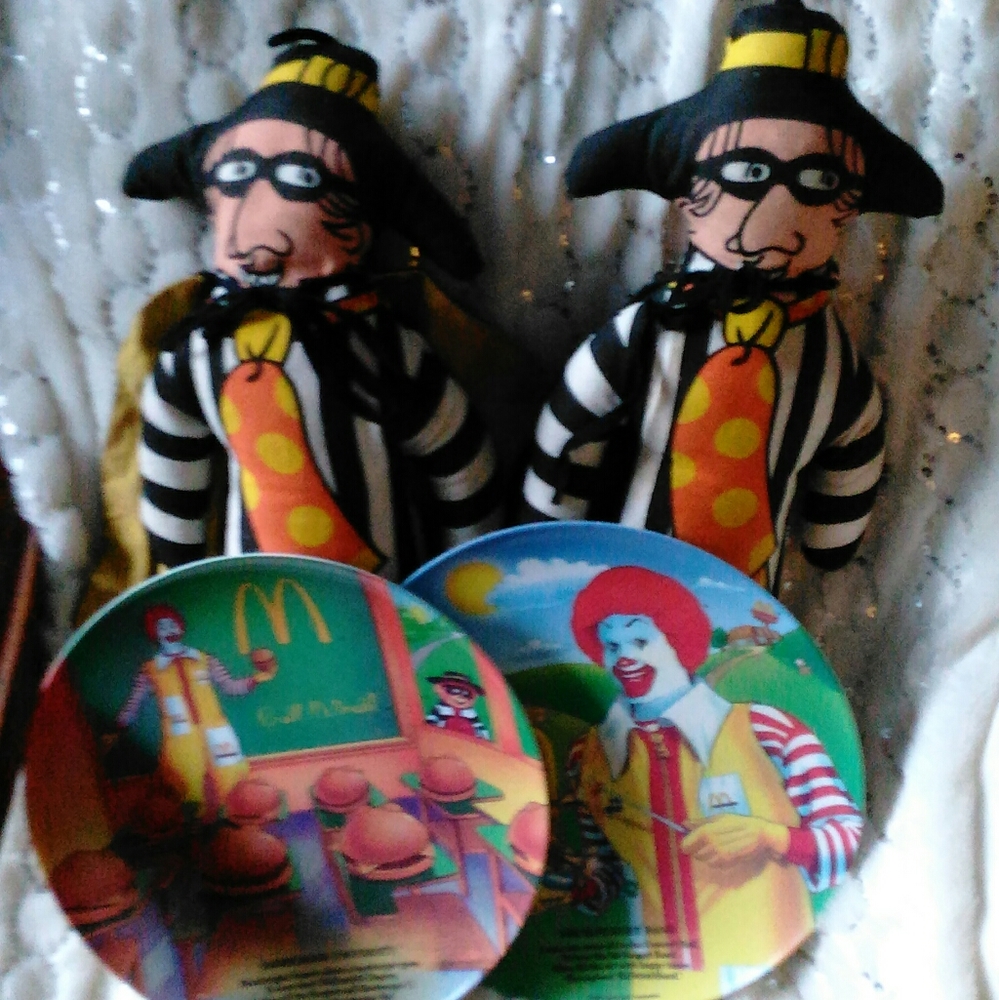 Vintage McDonald's hamburglars set of two